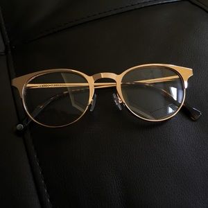 Warby Parker Hudson glasses in Warm Gold